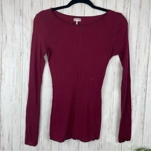 Free People maroon thermal medium